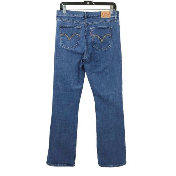 Levi Classic Boot Mid Rise Jeans Womens Size 12 Denim Medium Wash - Picture 2 of 9